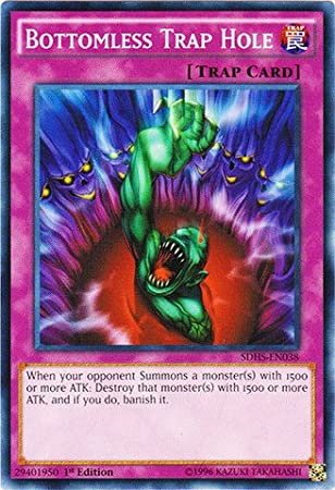 Yu-Gi-Oh! - Bottomless Trap Hole (SDHS-EN038) - Structure Deck: HERO Strike - 1st Edition - Common by Yu-Gi-Oh!