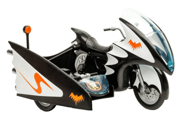 DC Retro Batman 66 Batcycle with Sidecar Figurines