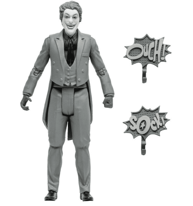 DC Retro Batman 66 The Joker Black and White Action Figure