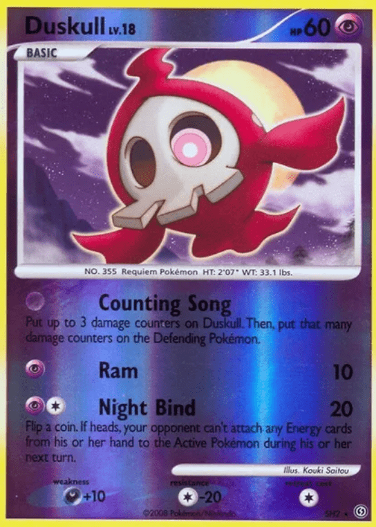 Diamond and Pearl Stormfront SH Duskull 