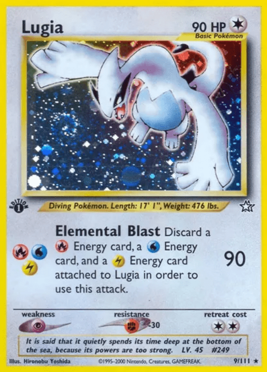 Holo Rare Lugia 