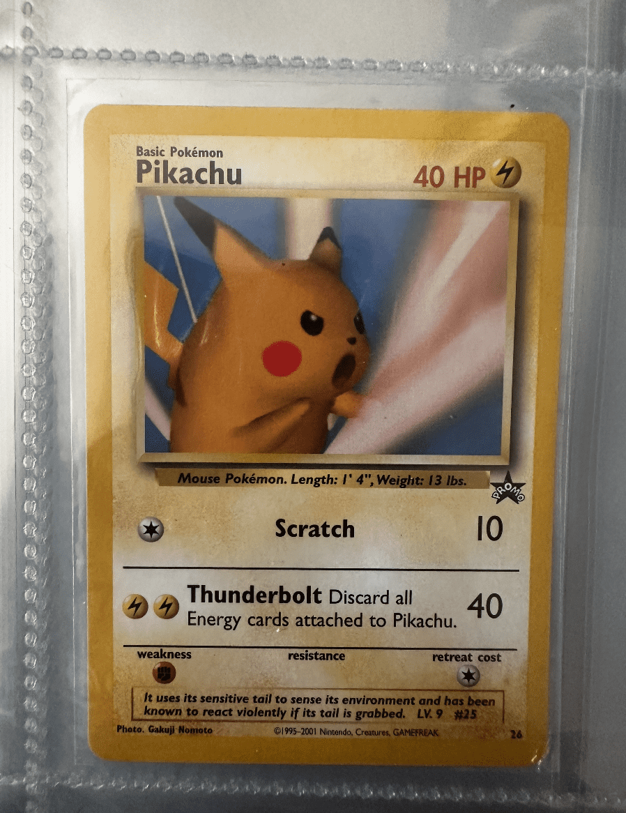 1999 WoTC Pokémon Snap Pikachu Promo Card