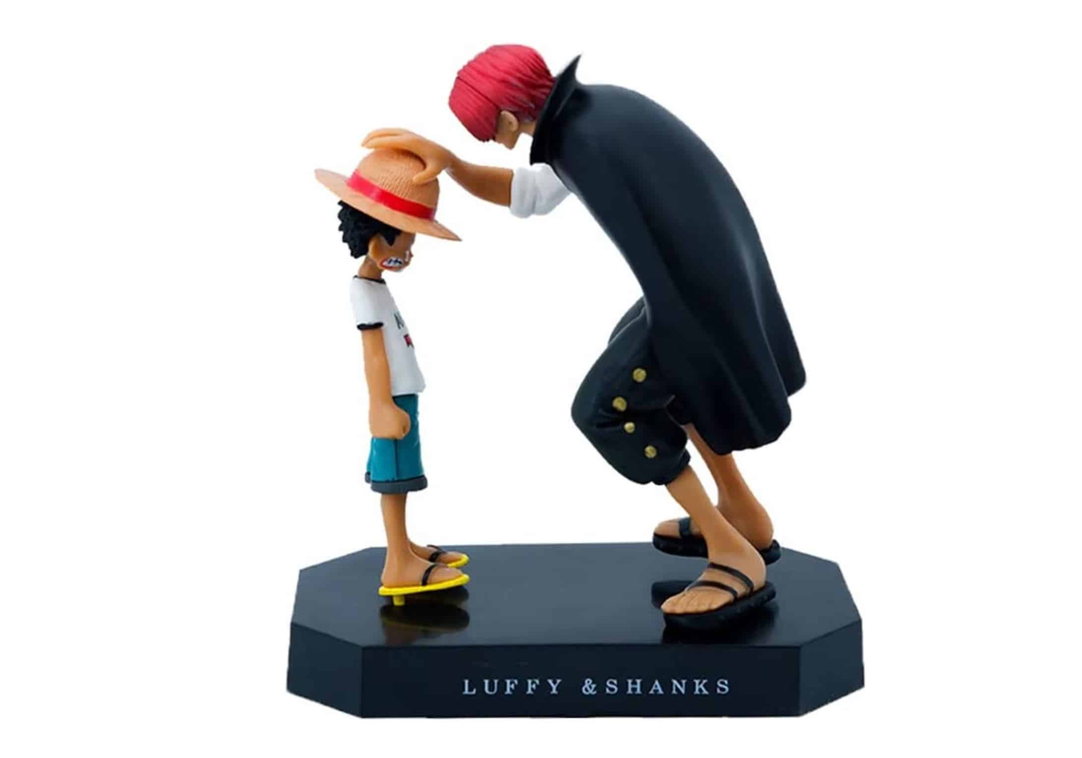 One Piece Shanks Touching Luffy Figure