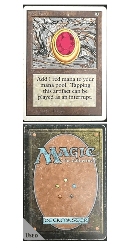 unlimited mtg mox ruby pl artifact card