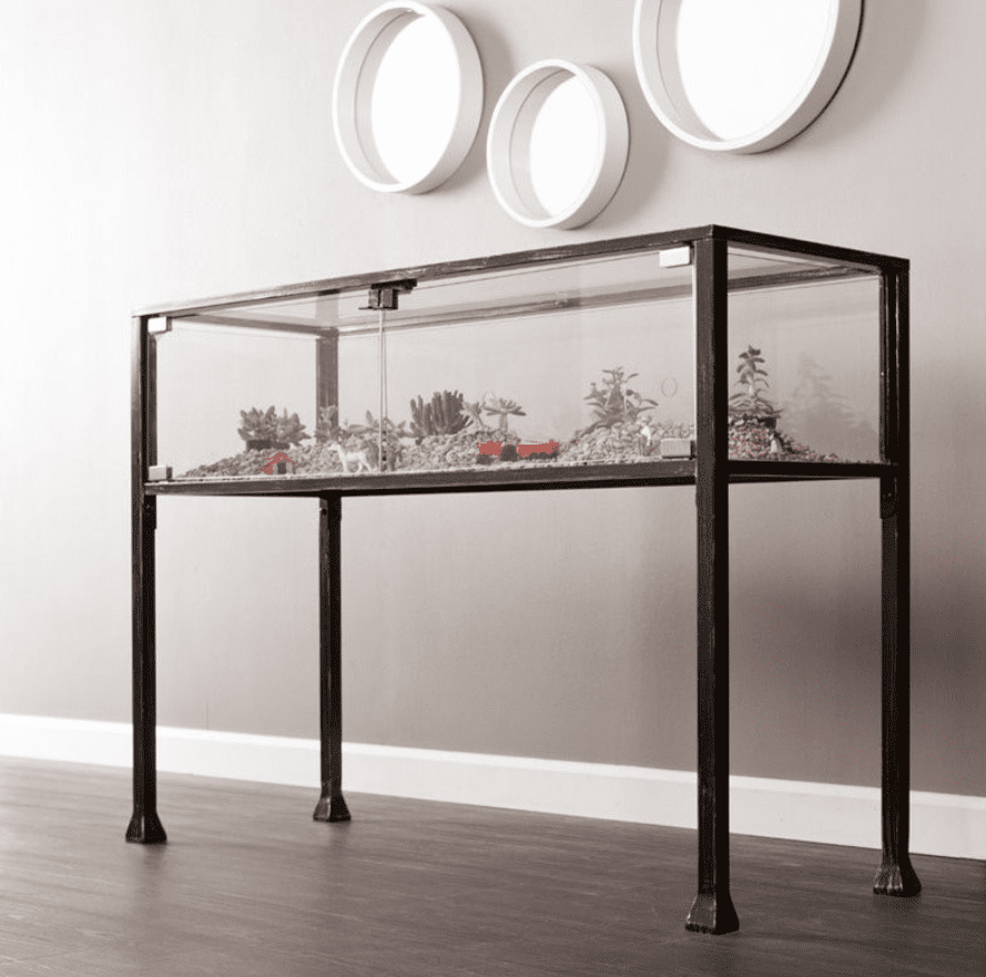 terrance 42 ½ inch glass display table