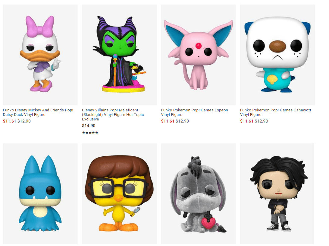 where to buy funko pops online hottopic funko pops