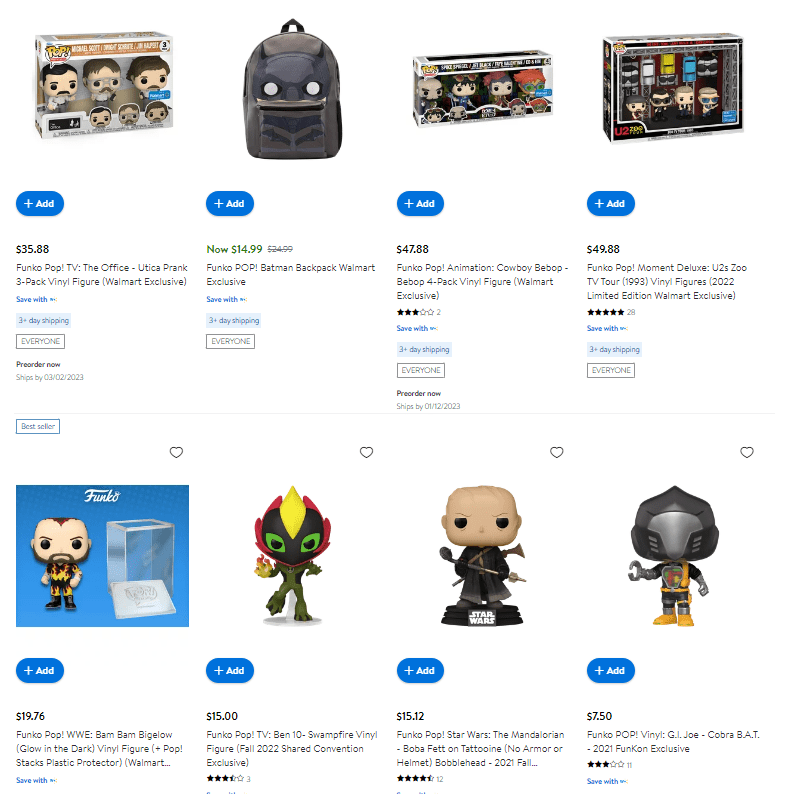 where to buy funko pops online walmart funko pops