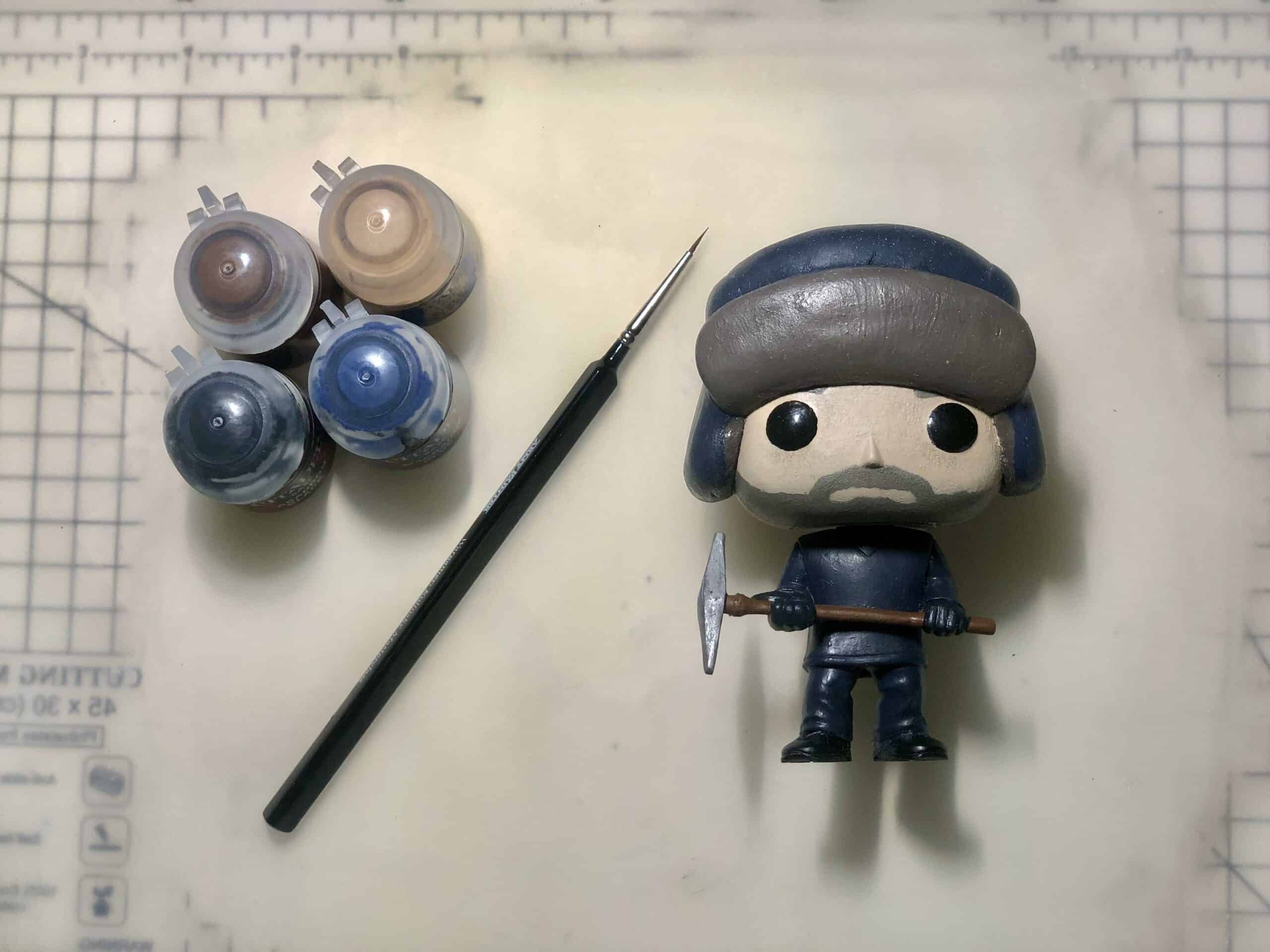 Hopper from Stanger Things as a D.I.Y. Custom Funko Pop