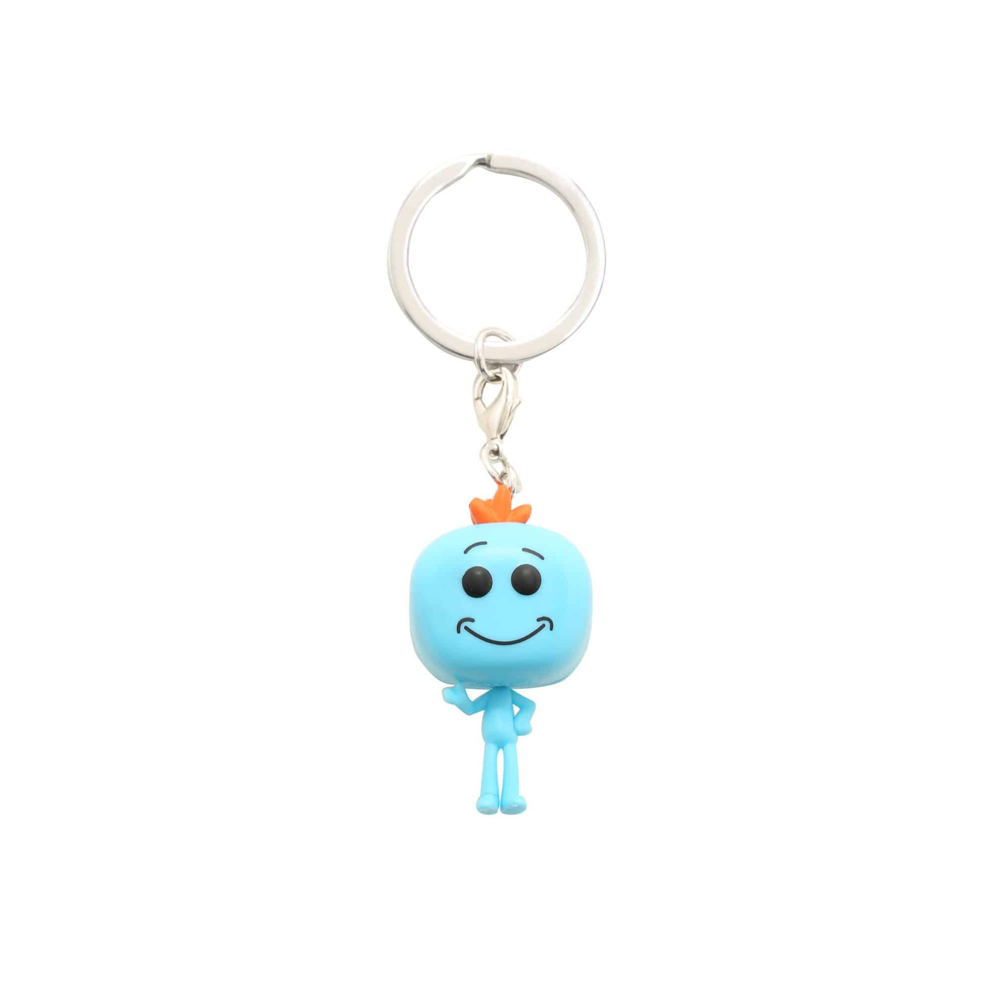 mister meeseeks rick and morty show funko pocket pop keychain